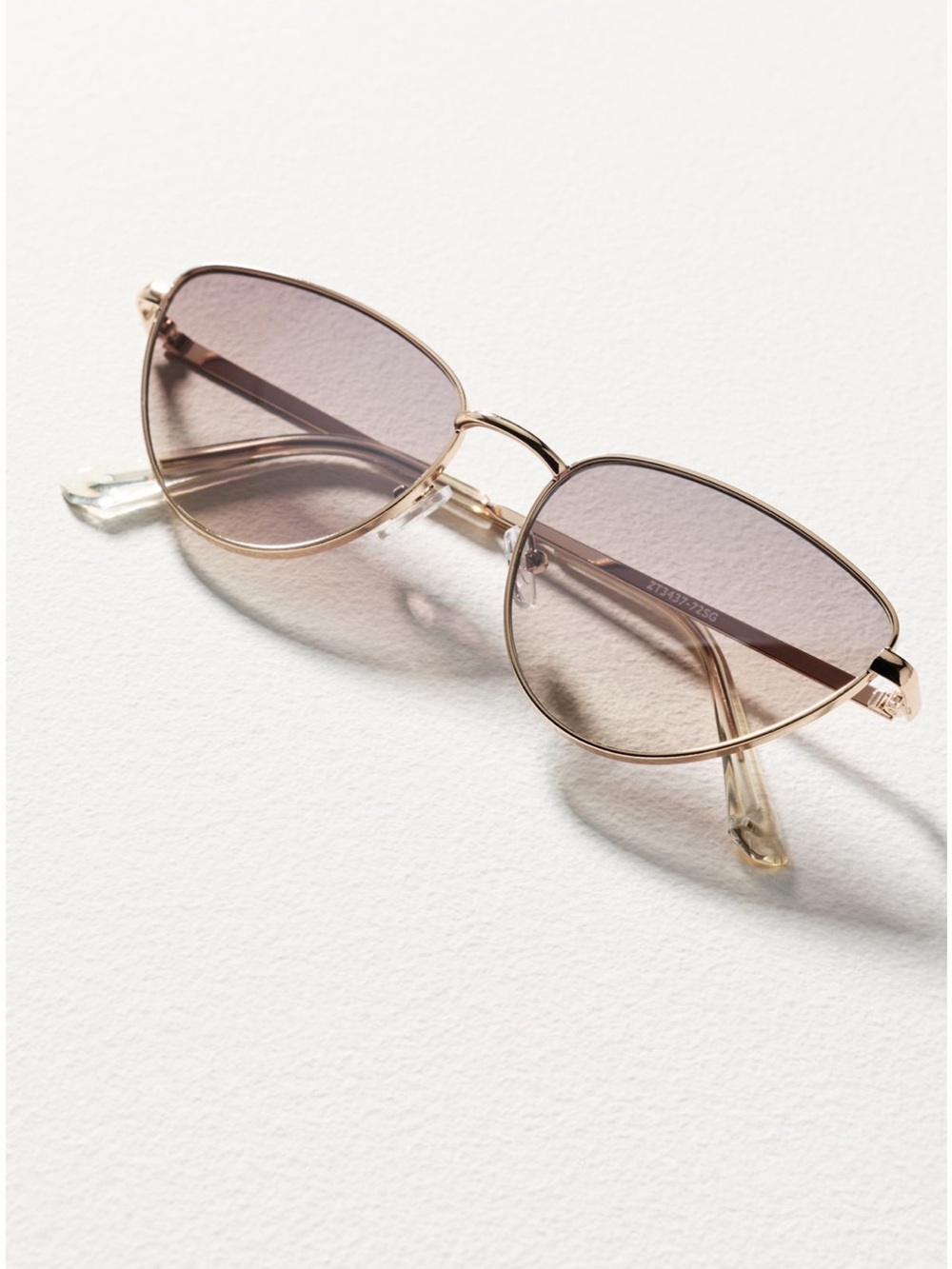 Anthropologie Cat-Eye Metal Rim Sunglasses